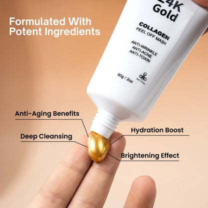 Ammuri Beauty 24K Gold Peel Off Mask for Radiant Skin